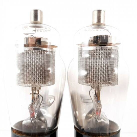 2 X 286A WESTERN ELECTRIC. MESH PLATES. PRINT ON TOP. SQUARE GETTER. CN  ENA