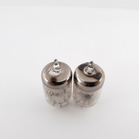 2 X 6028 SYLVANIA TUBE. GOLD PIN. 77/75% MATCHED PAIR 2. RC98