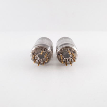 2 X 6028 SYLVANIA TUBE. GOLD PIN. 77/75% MATCHED PAIR 2. RC98