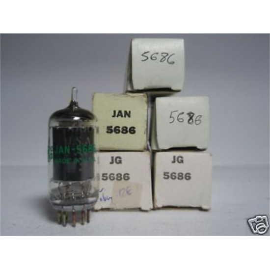 1 X 5686 TUBE. NOS/NIB. C2