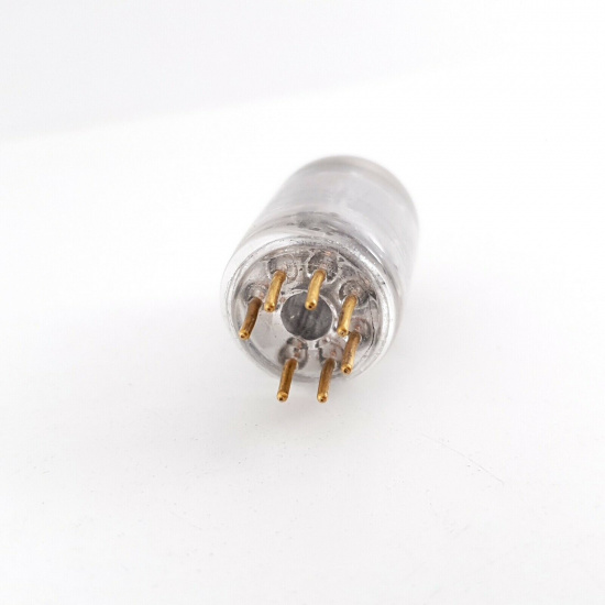 1 X 6028 SYLVANIA TUBE. BLACK PLATES....