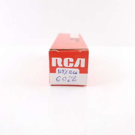 1 X 6028 SYLVANIA TUBE. BLACK PLATES. GOLD PIN. HIGH GAIN 169%. RC98