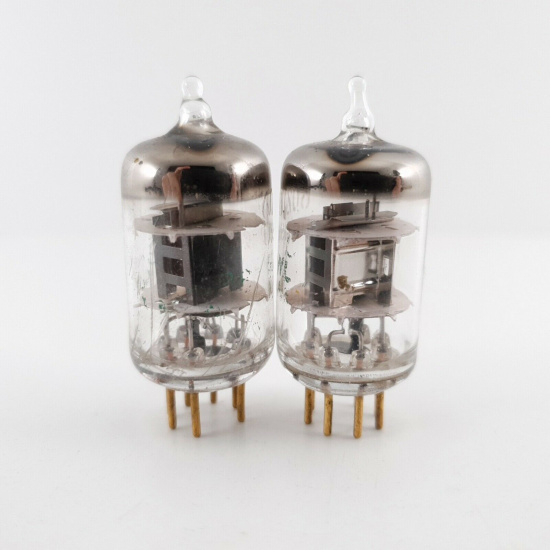 2 X 6028 SYLVANIA TUBE. GOLD PIN....