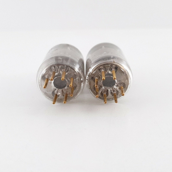 2 X 6028 SYLVANIA TUBE. GOLD PIN....