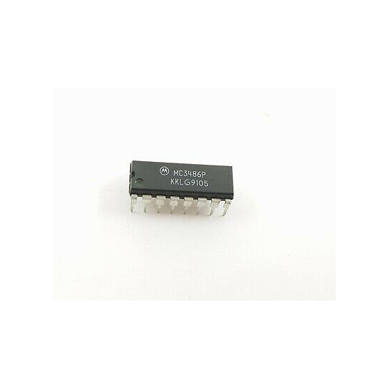 MC3486P MOTOROLA INTEGRATED CIRCUIT NOS New Old Stock 1PC C382/3CU2F190320