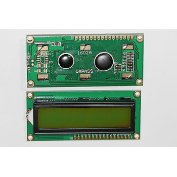 1 X 16X2 CHARACTER LCD DISPLAY MODULE HD44780 CONTROLLER YELLOW LIGHT