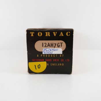 1 X 12AH7GT TORVAC TUBE. 10. CH41