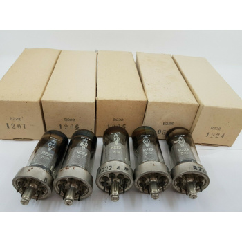5 X R222 RT TUBE. NOS /...