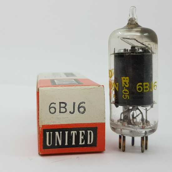 1 X 6BJ6 UNITED TUBE. NOS/NIB. B136