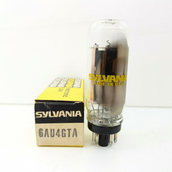 1 X 6AU4GTA SYLVANIA TUBE. RCB122