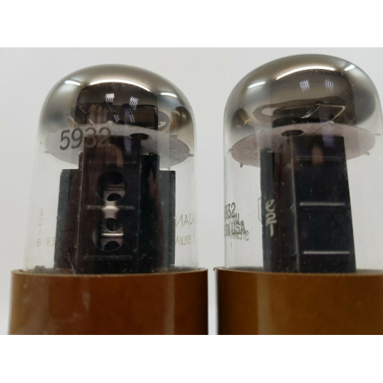 2 X JAN 5932 SYLVANIA TUBE. 1950s...