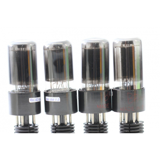 4 X 6V6GT BRIMAR TUBE. MATCHED QUAD....