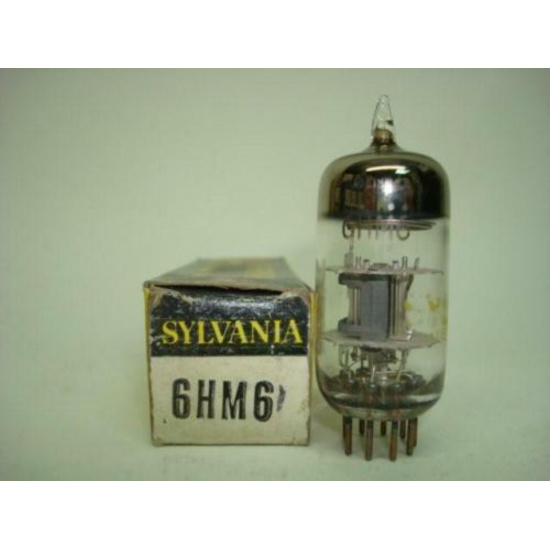 1 X 6HM6 SYLVANIA TUBE. NOS / NIB. RC109