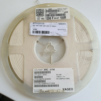 10 x 105R 1/4W 1% 100PPM SMD YAGEO RESISTOR. (R284) CA393U4500F190721