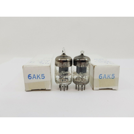 2 x 6AK5 / EF95 TUBE. GENERAL ELECTRIC TUBE. 1950s. RC3