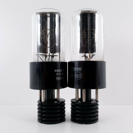 2 X 5Y3GT RCA TUBE. 1958s PRODUCTION. MATCHED PAIR, READ DESCRIPTION. 12. CH41