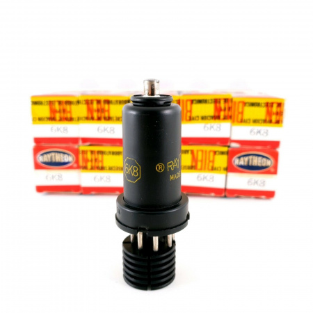 10 X 6K8 / VT-167 TUBE. RAYTHEON BRAND. M65.E555