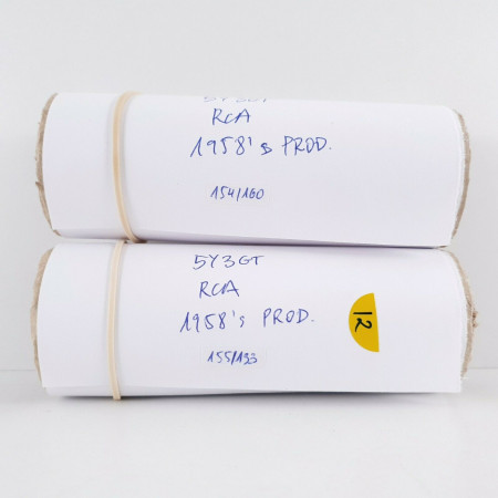 2 X 5Y3GT RCA TUBE. 1958s PRODUCTION. MATCHED PAIR, READ DESCRIPTION. 12. CH41