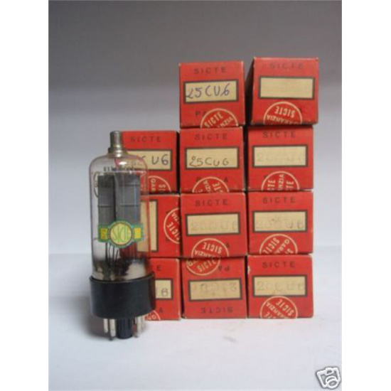 1 X 25CU6 SICTE TUBE. NOS/NIB. C93