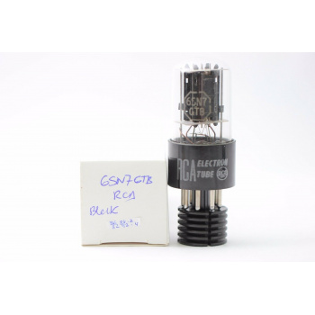 1 X 6SN7GTB RCA TUBE. BLACK...
