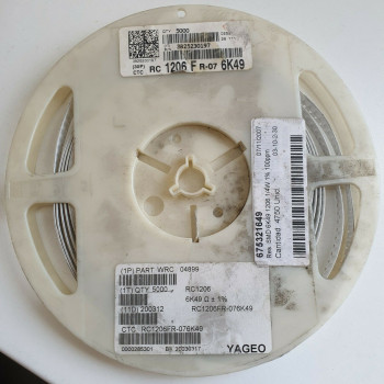 10 x 6.49K 1/4W 1% 100PPM SMD YAGEO RESISTOR. (R289) CA393U3000F190721