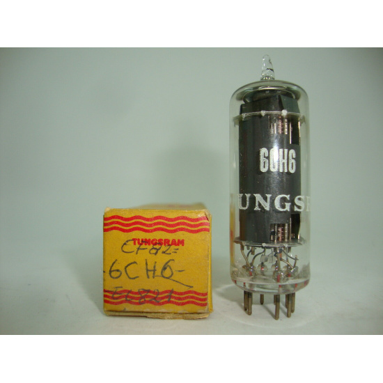 1 X 6CH6 / EF82 / EL821 TUNGSRAM TUBE. NOS / NIB. RC86