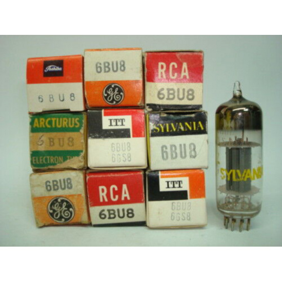 1 X 6BU8  TUBE. NOS/NIB. C58