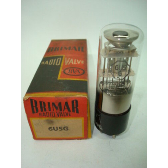 1 X 6U5G BRIMAR TUBE. NOS/NIB. CB42E2