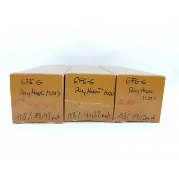 3 X 6F6G RAYTHEON TUBE....