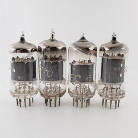 4 X 12AX7 TUBE. JAPANESE PRODUCTION. 2 MATCHED PAIR. LOW EMISSION. CX  ENA