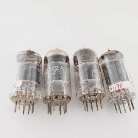 4 X 12AX7 TUBE. JAPANESE PRODUCTION. 2 MATCHED PAIR. LOW EMISSION. CX  ENA