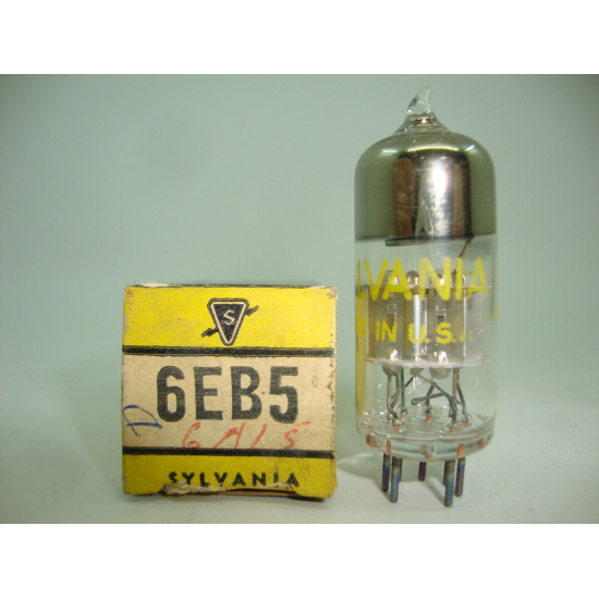 1 X 6EB5 SYLVANIA TUBE. NOS/NIB. RC86