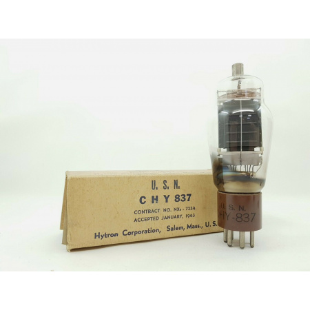 1 X JAN 837 HYTRON TUBE. NOS/NIB. RCB383