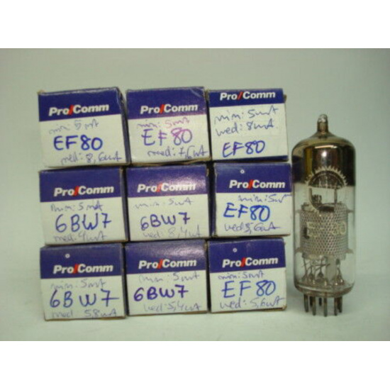 1 X EF80 TUBE. USED. RU1/U5