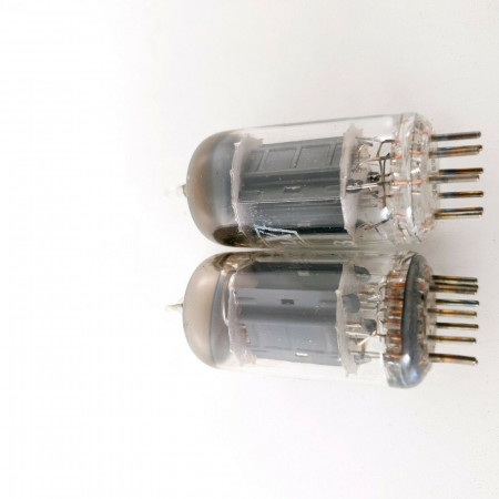 2 X 5963 TUBE. ZAERIX BRAND. RCA PRODUCTION. 17MM GREY & BLACK PLATES. CF  ENA