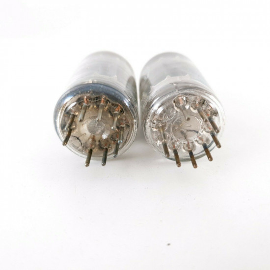 2 X 5963 TUBE. ZAERIX BRAND. RCA PRODUCTION. 17MM GREY & BLACK PLATES. CF  ENA