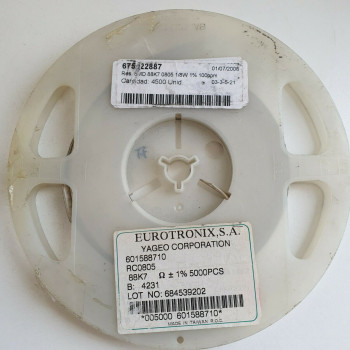 10 x 88.7K 1/8W 1% 100PPM SMD EUROTRONIX RESISTOR. (R295) CA393U3500F190721