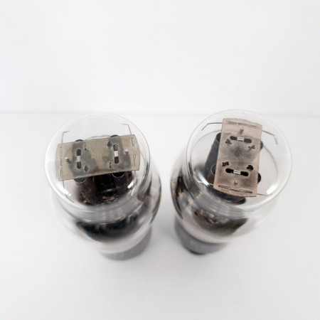 2 X 5U4G TUBE. KEN-RAD BRAND. RIBBED BLACK PLATES. CN  ENA