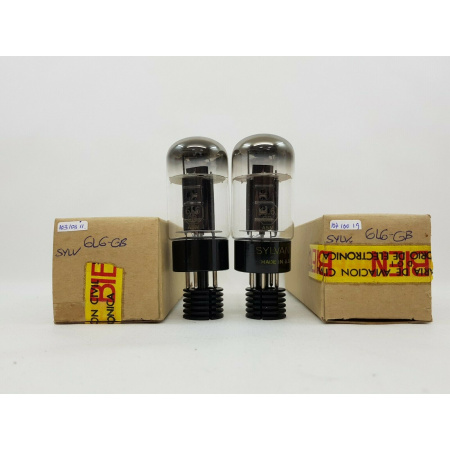 2 X 6L6GB SYLVANIA TUBE. MATCHED PAIR. RCB99