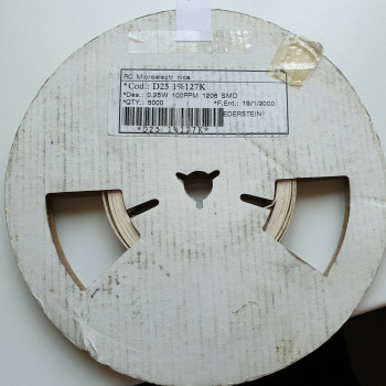 10 x 127K 1/4W 1% 100PPM SMD MICROELECTRONICA RESISTOR. (R301) CA393U500F190721