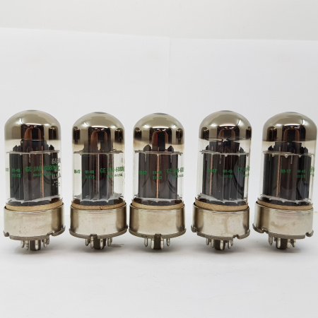 5 X JAN 6080WC GENERAL ELECTRIC TUBE. NOS/NIB. RC49