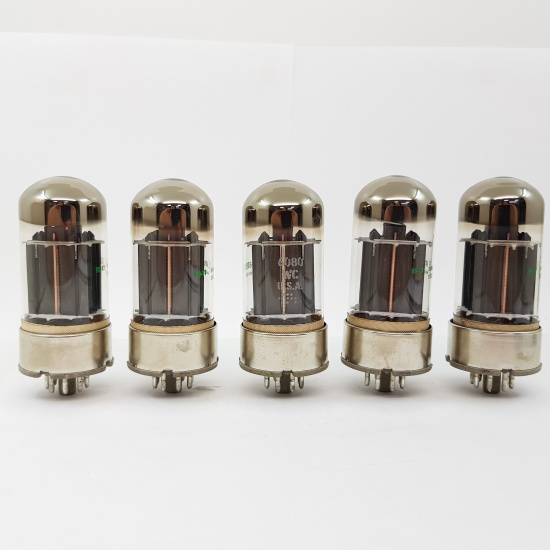 5 X JAN 6080WC GENERAL ELECTRIC TUBE....