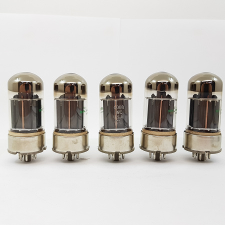 5 X JAN 6080WC GENERAL ELECTRIC TUBE. NOS/NIB. RC49