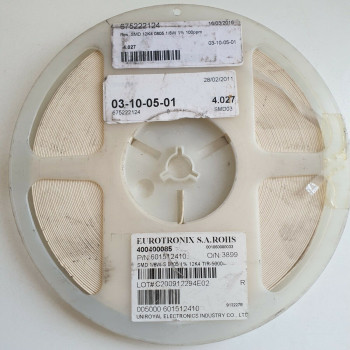 10 x 12.4K 1/8W 1% 100PPM SMD EUROTRONIX RESISTOR. (R303) CA393U4000F190721