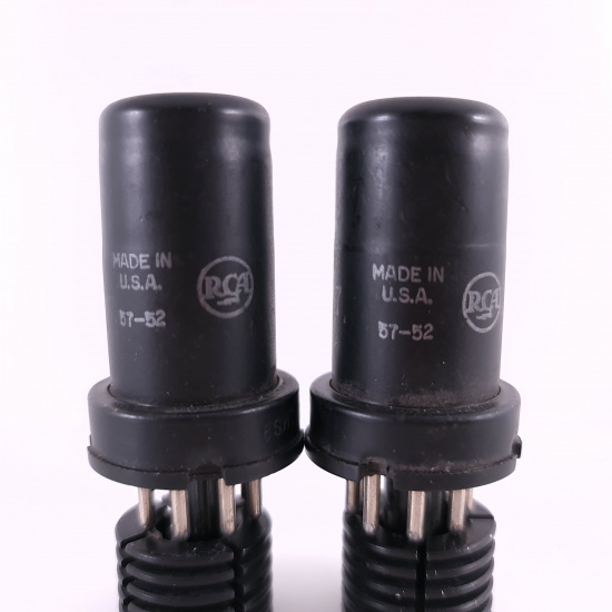 2 X 6SH7 RCA TUBE. 1950s PRODUCTION....