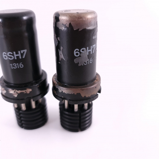 2 X 6SH7 ULTRON TUBE. 85/88% MATCHED...