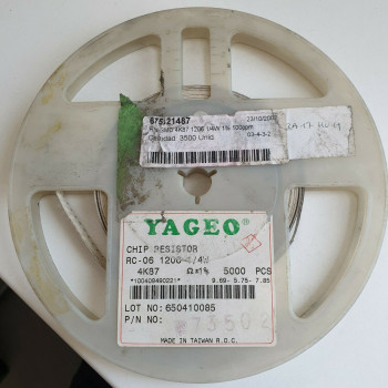 10 x 4.87K 1/4W 1% 100PPM SMD YAGEO RESISTOR. (R306) CA393U2000F190721