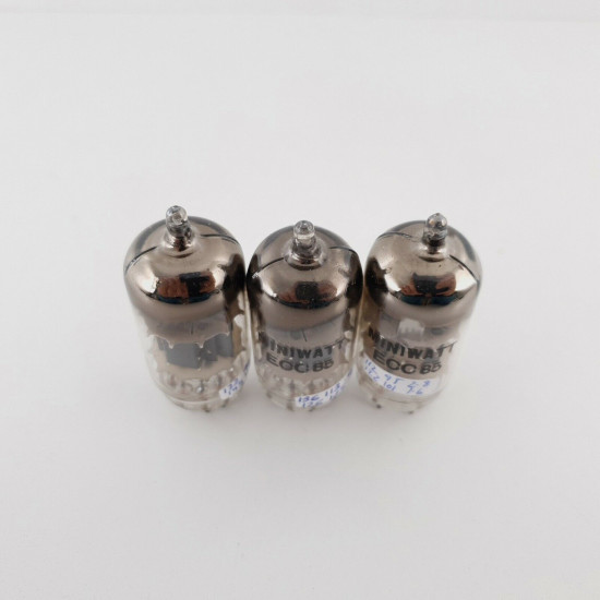 3 X ECC85 MINIWATT TUBE. U-FOIL GETTER. 1950s PRODUCTION. CX  ENA