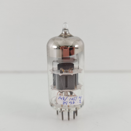 1 X ECC88 TESLA TUBE. 1960s PRODUCTION. GOLD GRID. UNPRINTED. 3. CH139