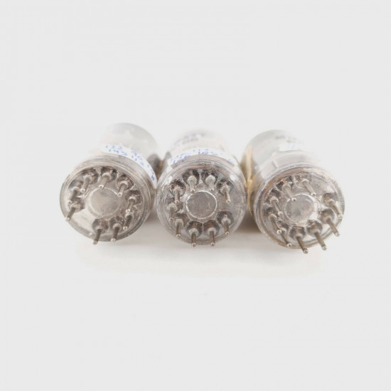 3 X ECC85 MINIWATT TUBE. U-FOIL GETTER. 1950s PRODUCTION. CX  ENA